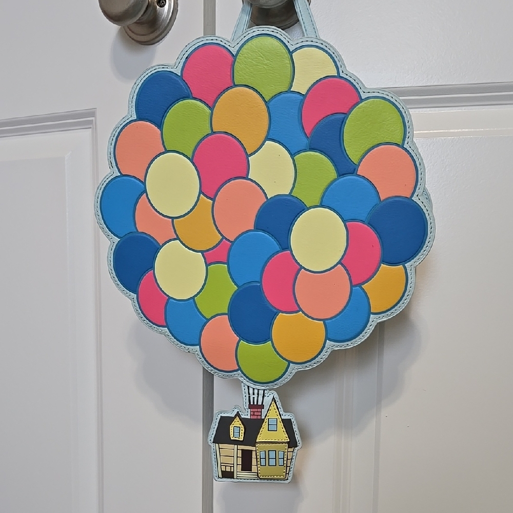 Loungefly Disney Pixar UP house Purse Backpack W/ Balloons